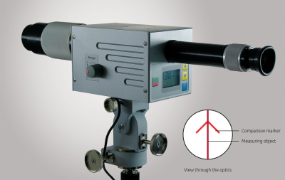 Intensity comparison pyrometer PV 11 for precise visual temperature measurement.